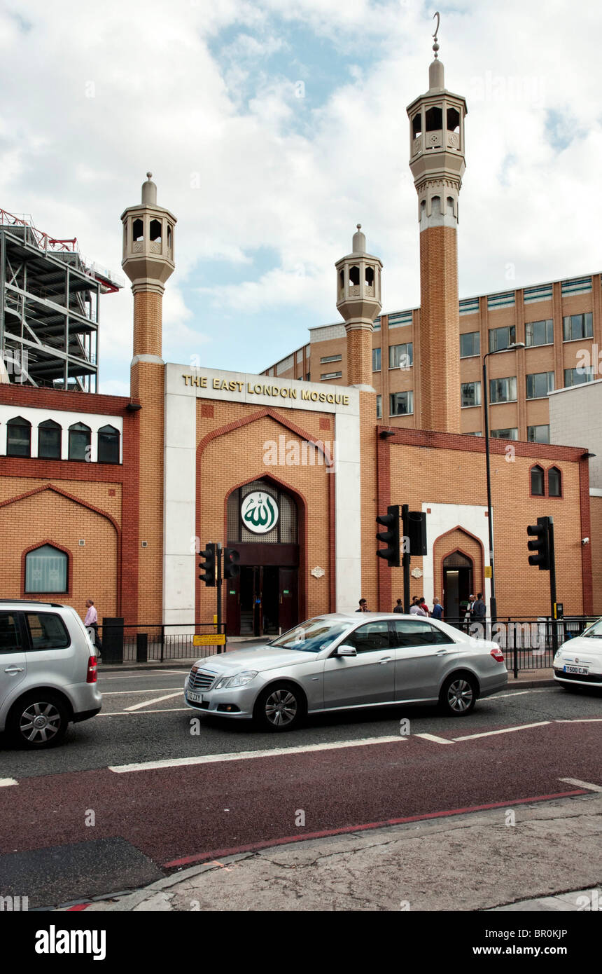 Die Ostlondon Moschee, Whitechapel Road Stockfoto