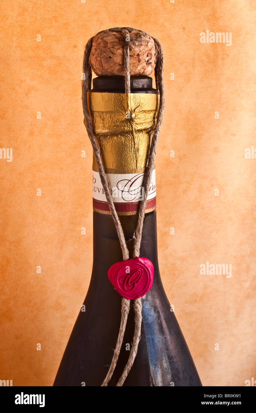 Champagner: Draht Maulkorb an die alten Zeiten (18. bis 19. Jahrhundert) Stockfoto