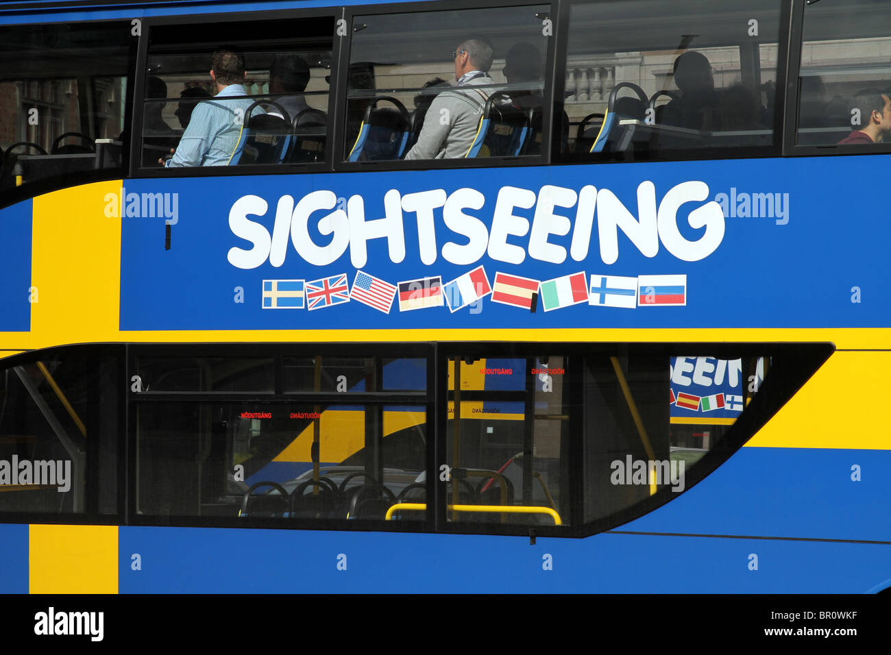 Sightseeing-Bus für Touristen in Stockholm, Schweden Stockfoto