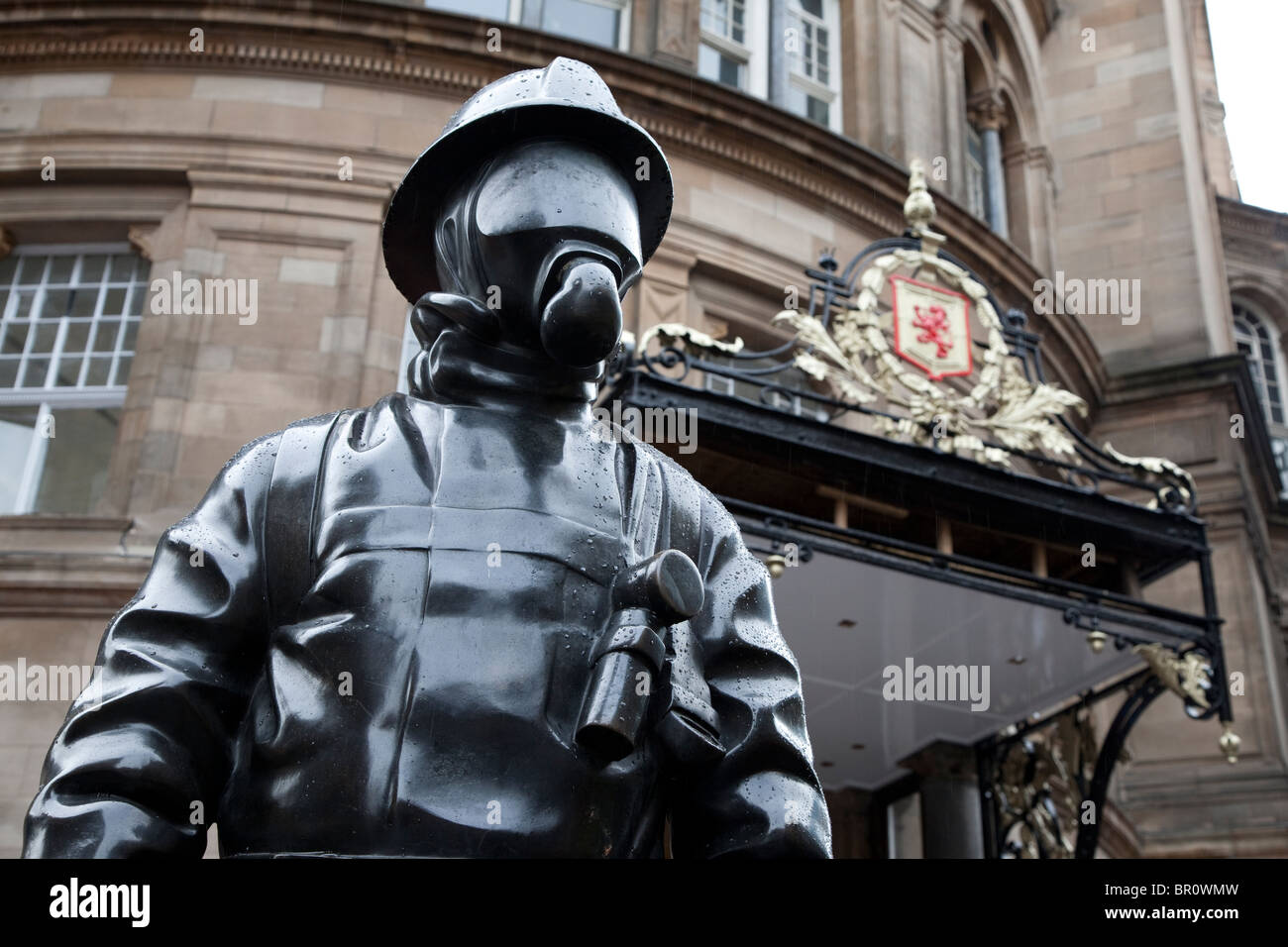 Firemens Memorial in Gordon Street in Glasgow, Schottland Stockfoto