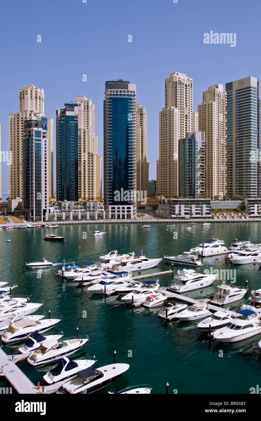 Dubai Marina Dubai Vereinigte Arabische Emirate Stockfoto