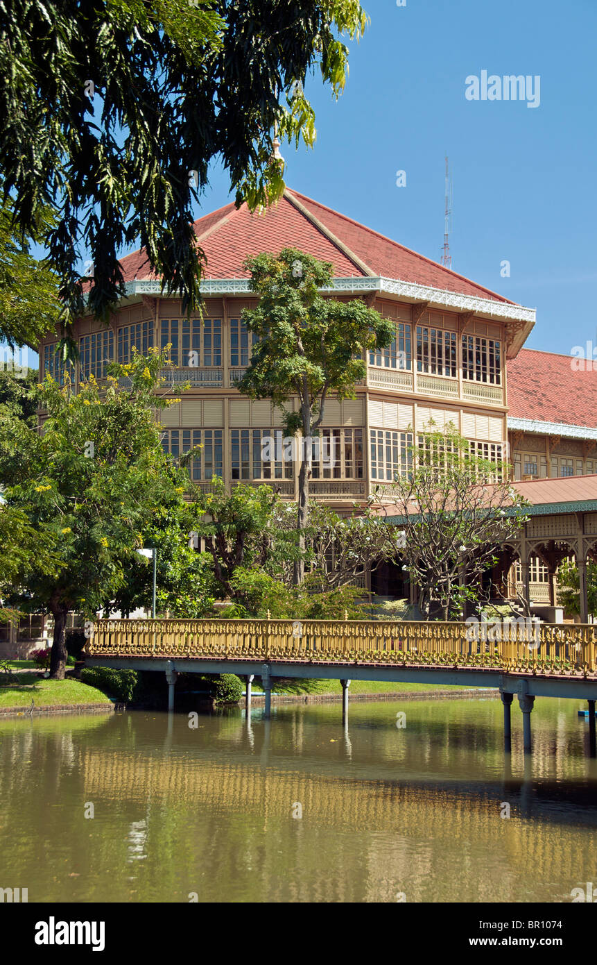 Vimanmek Teak Mansion Dusit Palace Park Bangkok Thailand Stockfoto