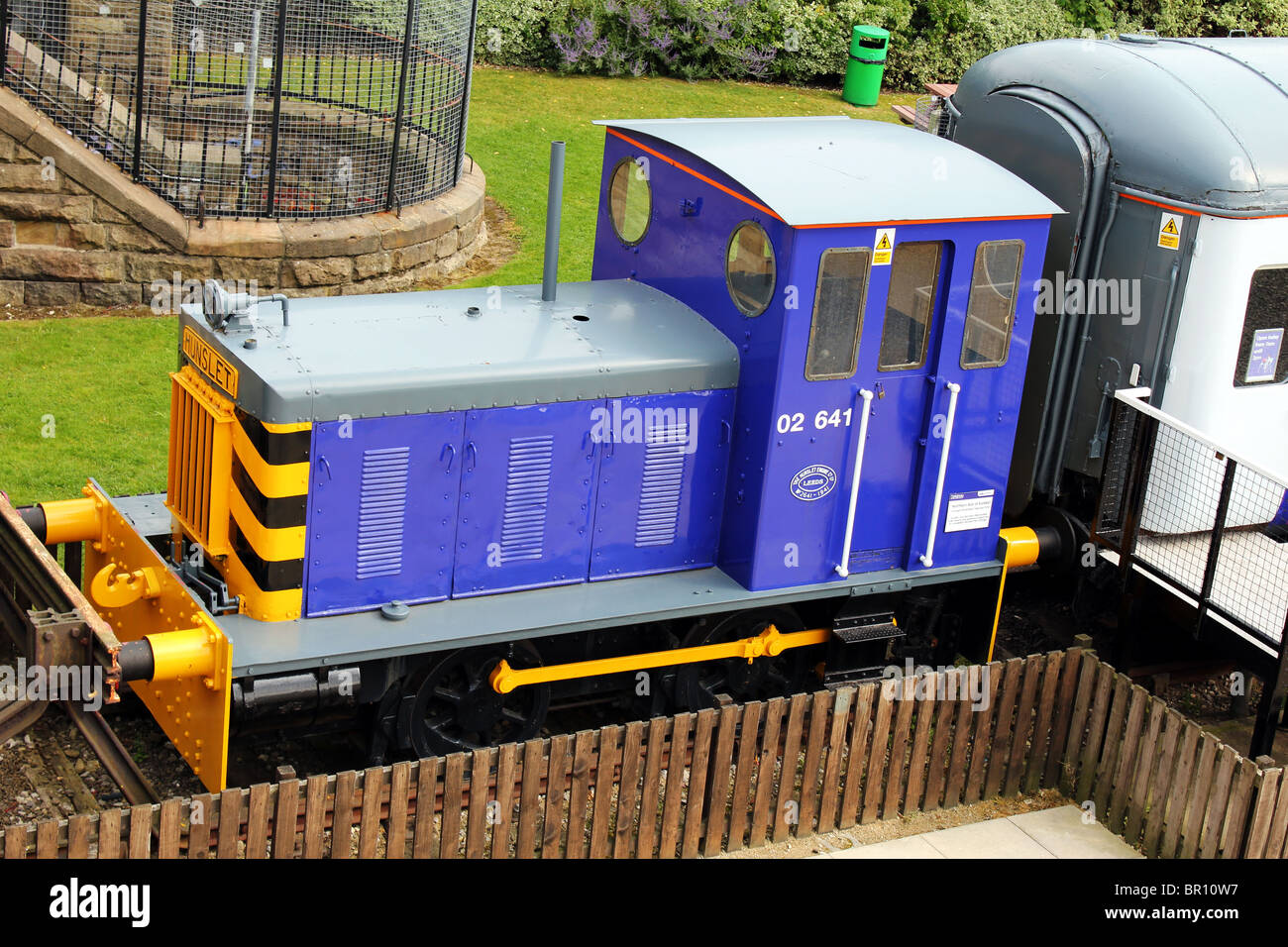Dieselmotor und Eureka Eisenbahnmuseum Halifax Yorkshire Vereinigtes Königreich UK Stockfoto