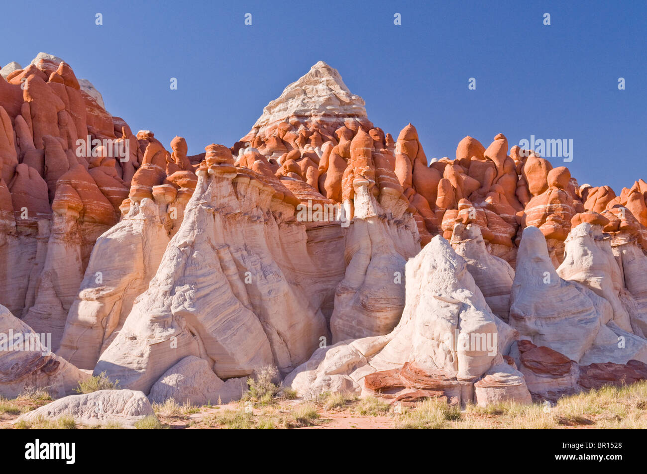 Verrückte Farben und Felsformationen am Blue Canyon Stockfoto