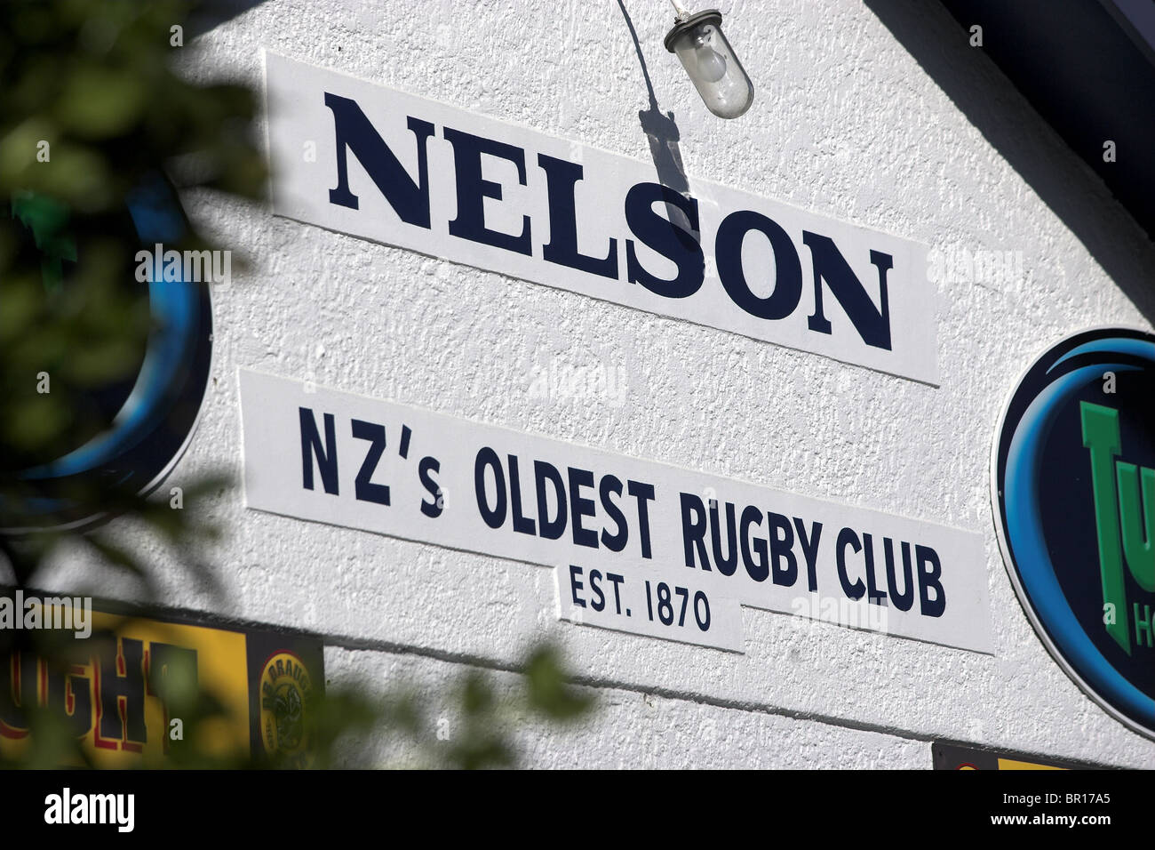 Trafalgar Park, Nelson, New Zealand, einer der Austragungsorte der Rugby World Cup 2011 Stockfoto