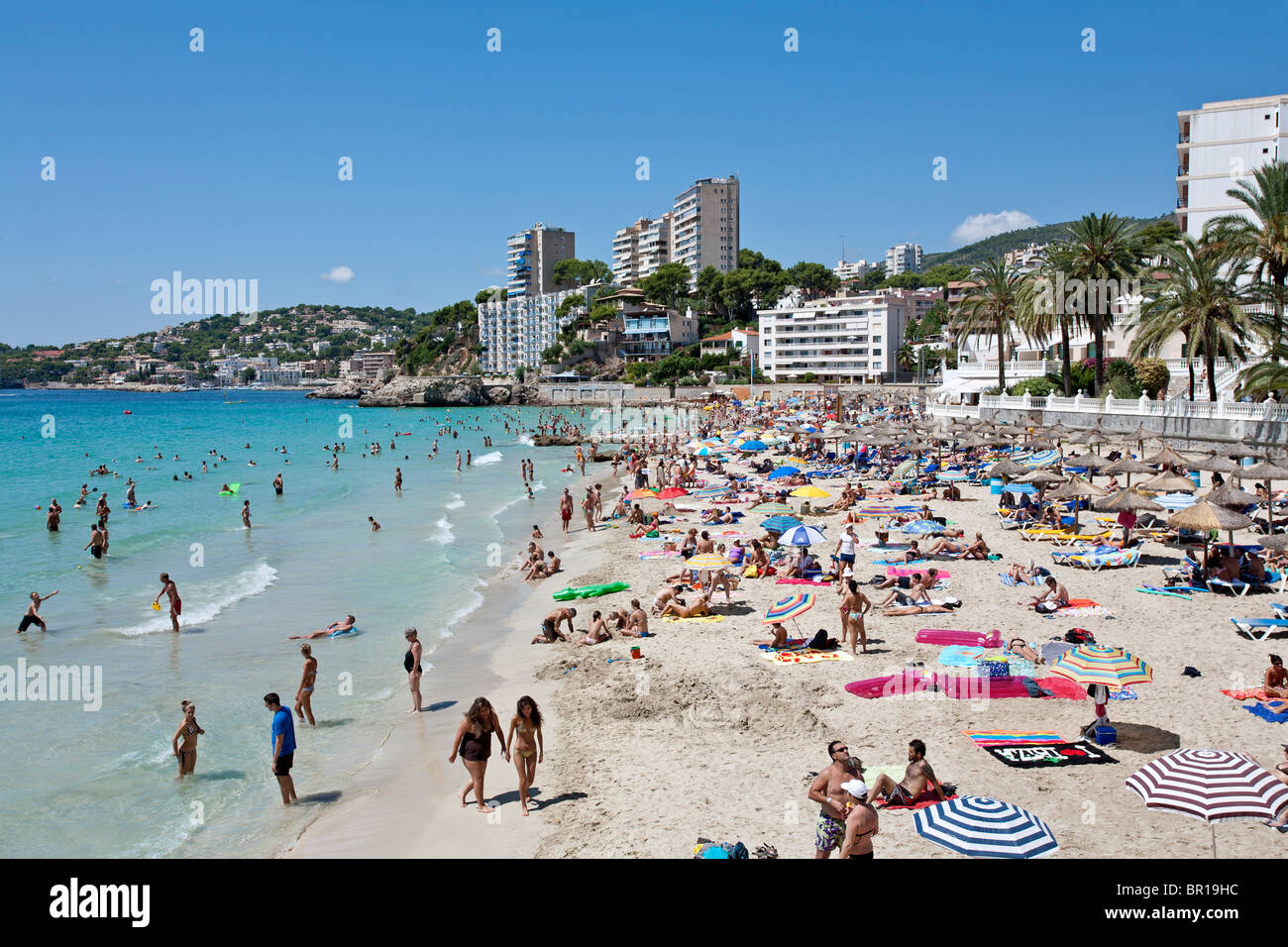 Strand von Cala Major. Insel Mallorca. Spanien Stockfoto