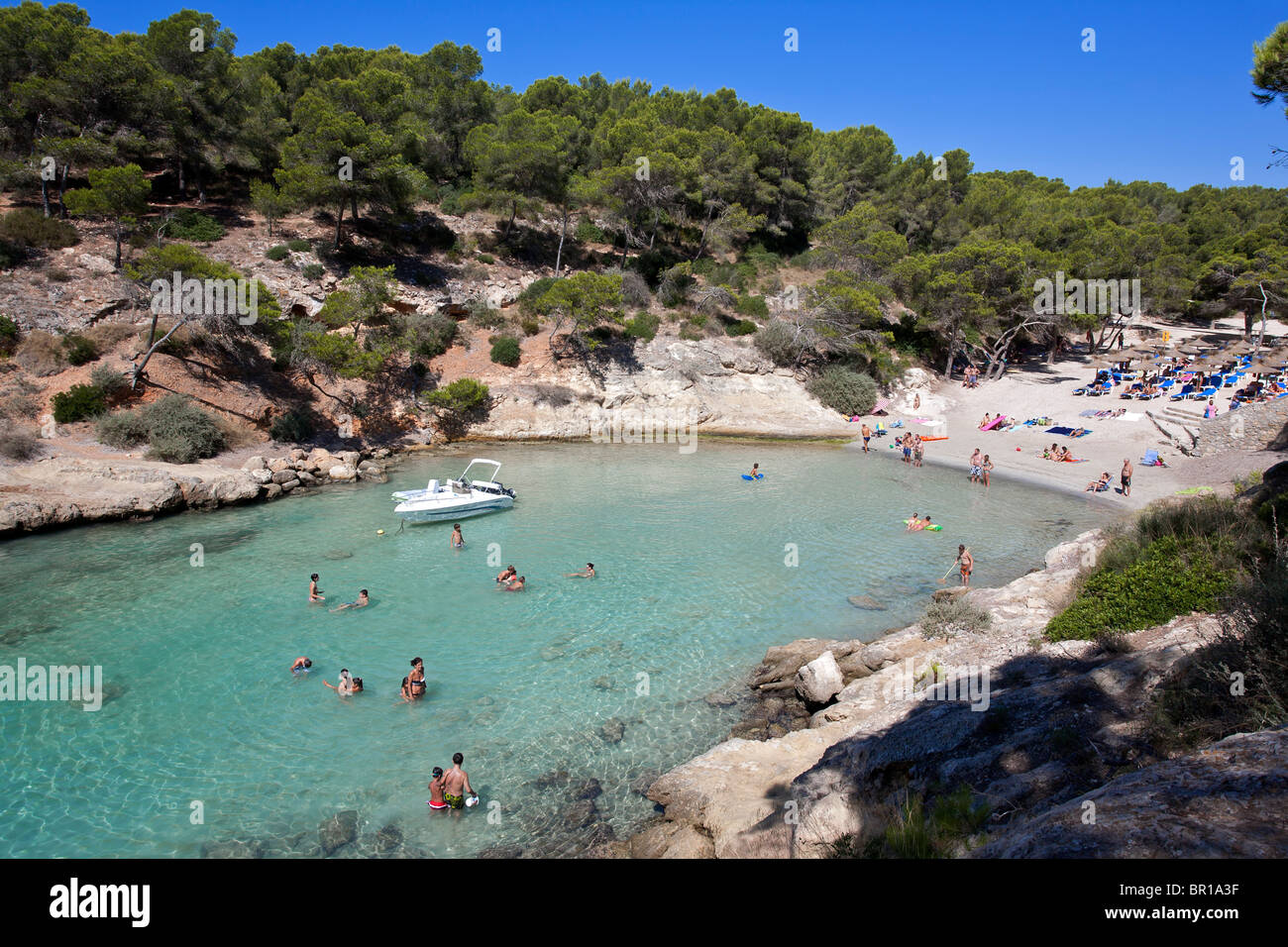 Cala Cap Falco. Gemeinde Calvia. Insel Mallorca. Spanien