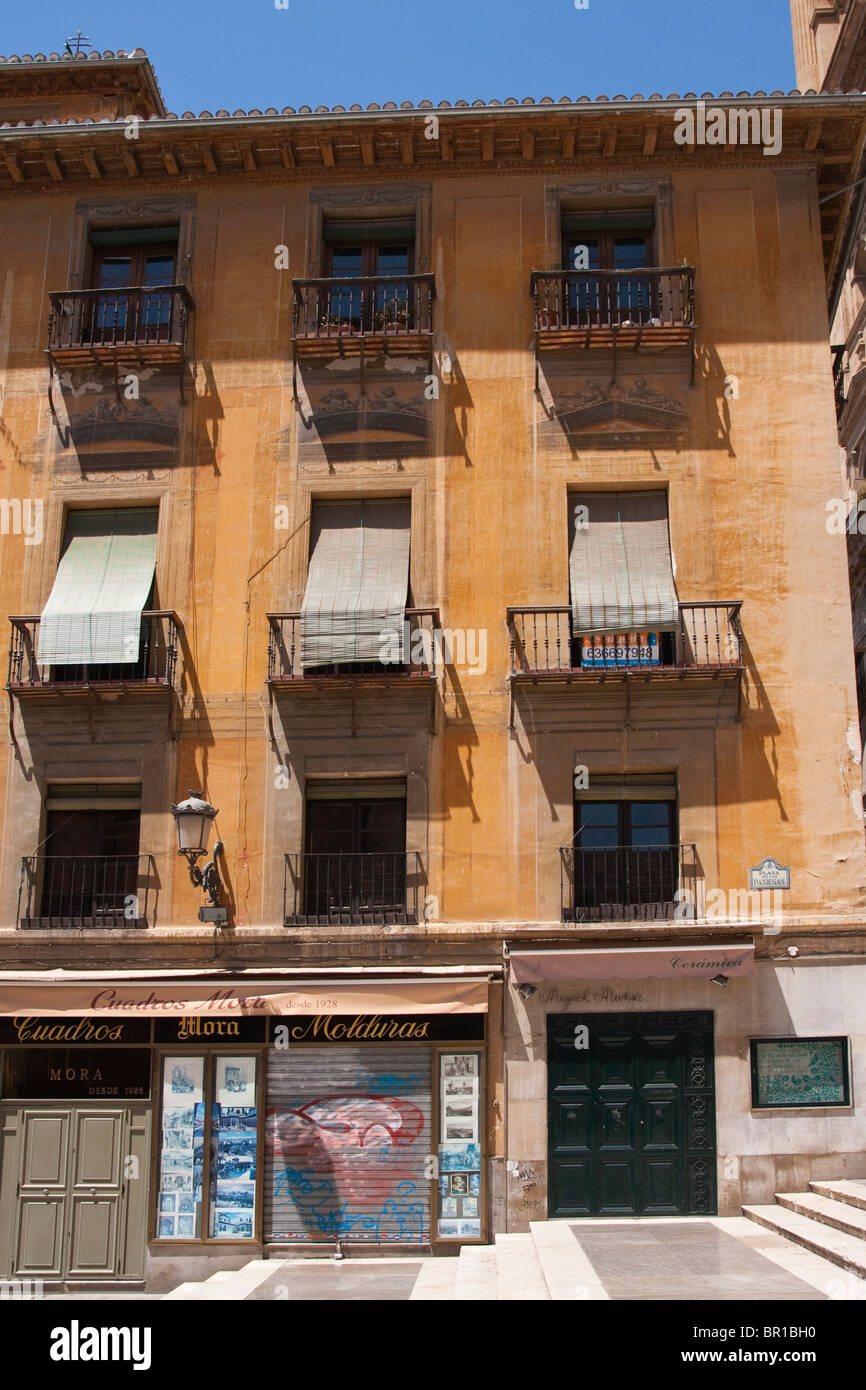 Typische spanische Ferienwohnungen in Granada Spanien Stockfoto