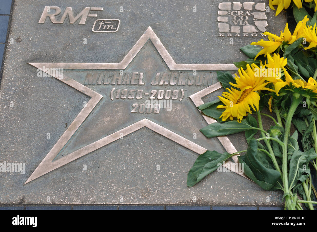 Michael Jackson Star in Krakow, Polen. Stockfoto