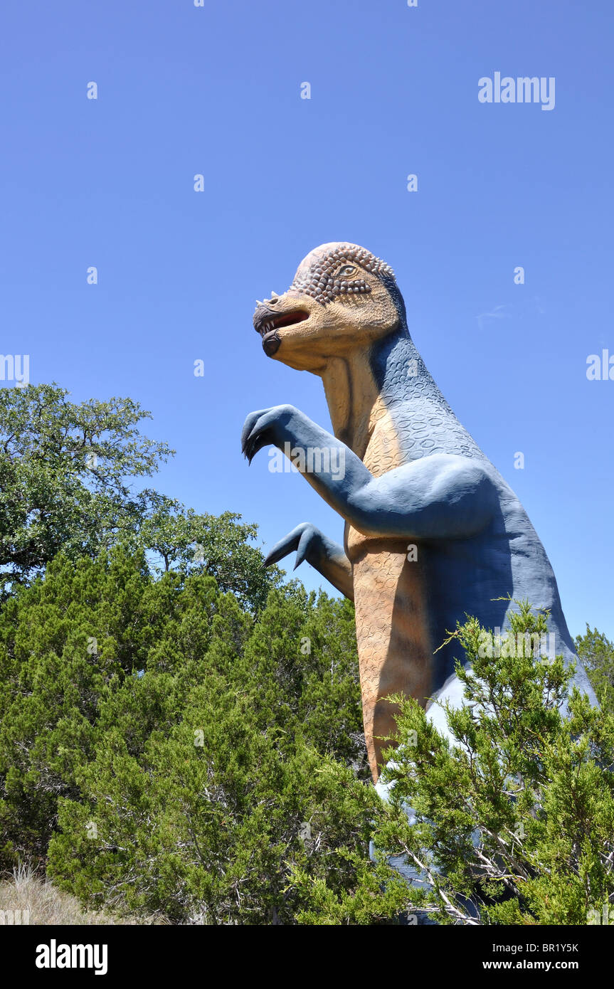 Pachycephalosaurus Dinosaurier Welt, Glen Rose, Texas, USA Stockfoto