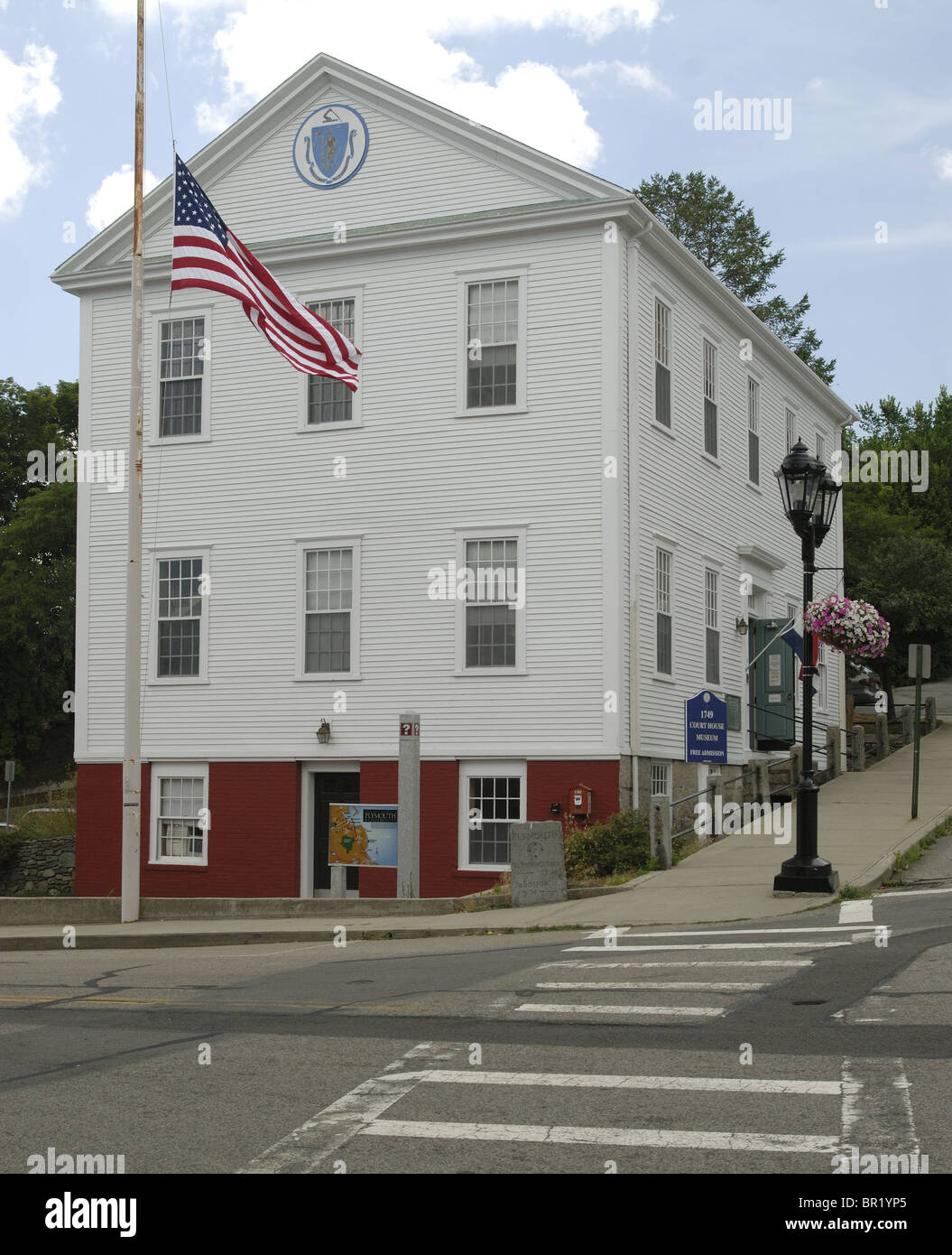 Das Courthouse Museum, Plymouth, Massachusetts Stockfoto