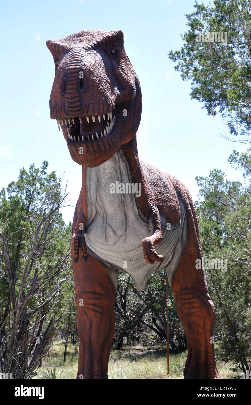 Tyrannosaurus Rex, Dinosaurier-Welt, Glen Rose, Texas, USA Stockfoto