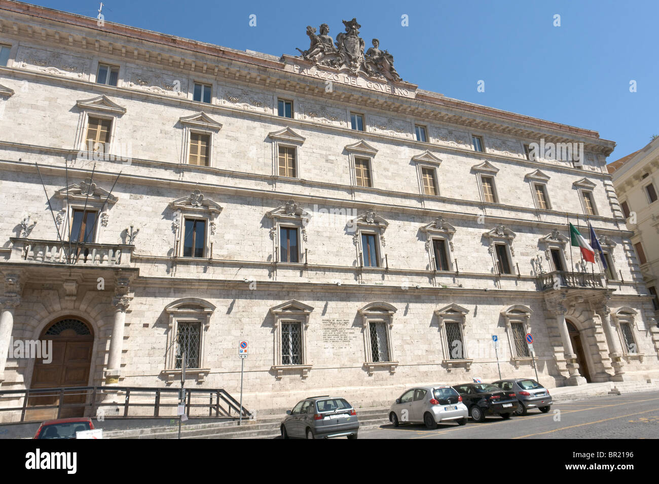 Palazzo del Governo, Ascoli Piceno, Italien Stockfoto