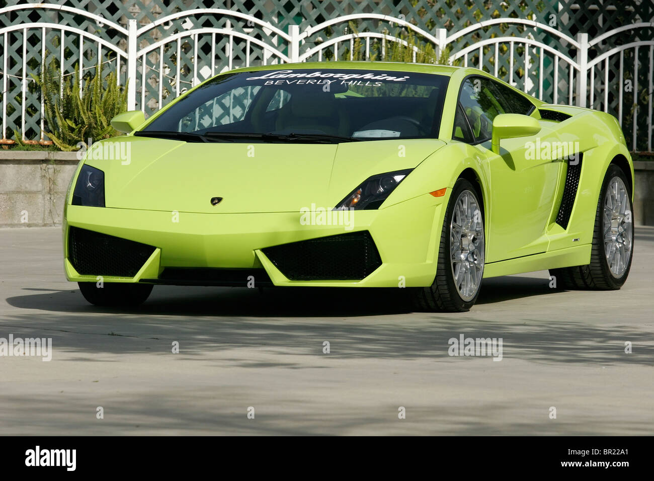 Lamborghini LP560-4 auf dem Display auf der Los Angeles Equestrian Center Stockfoto