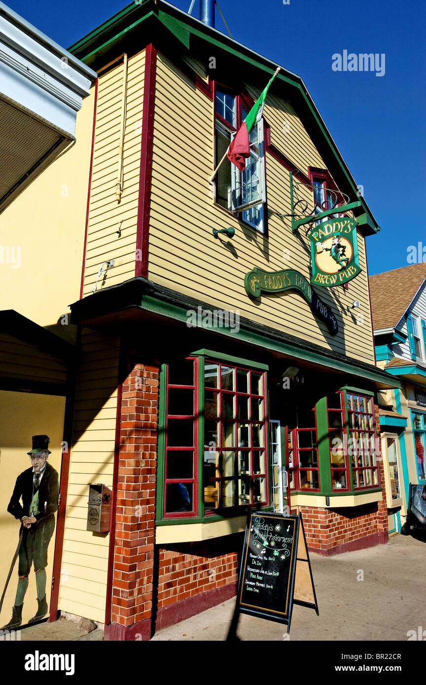 Paddys Gasthausbrauerei in Wolfville, Nova Scotia Stockfoto