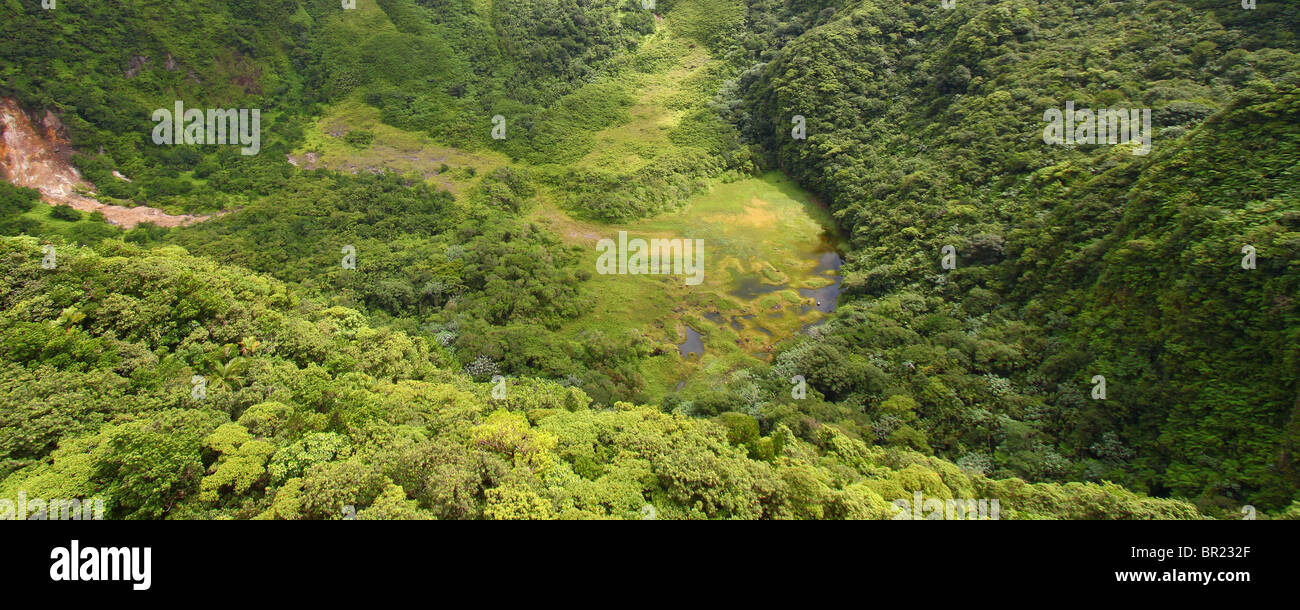 Saint Kitts Krater Stockfoto