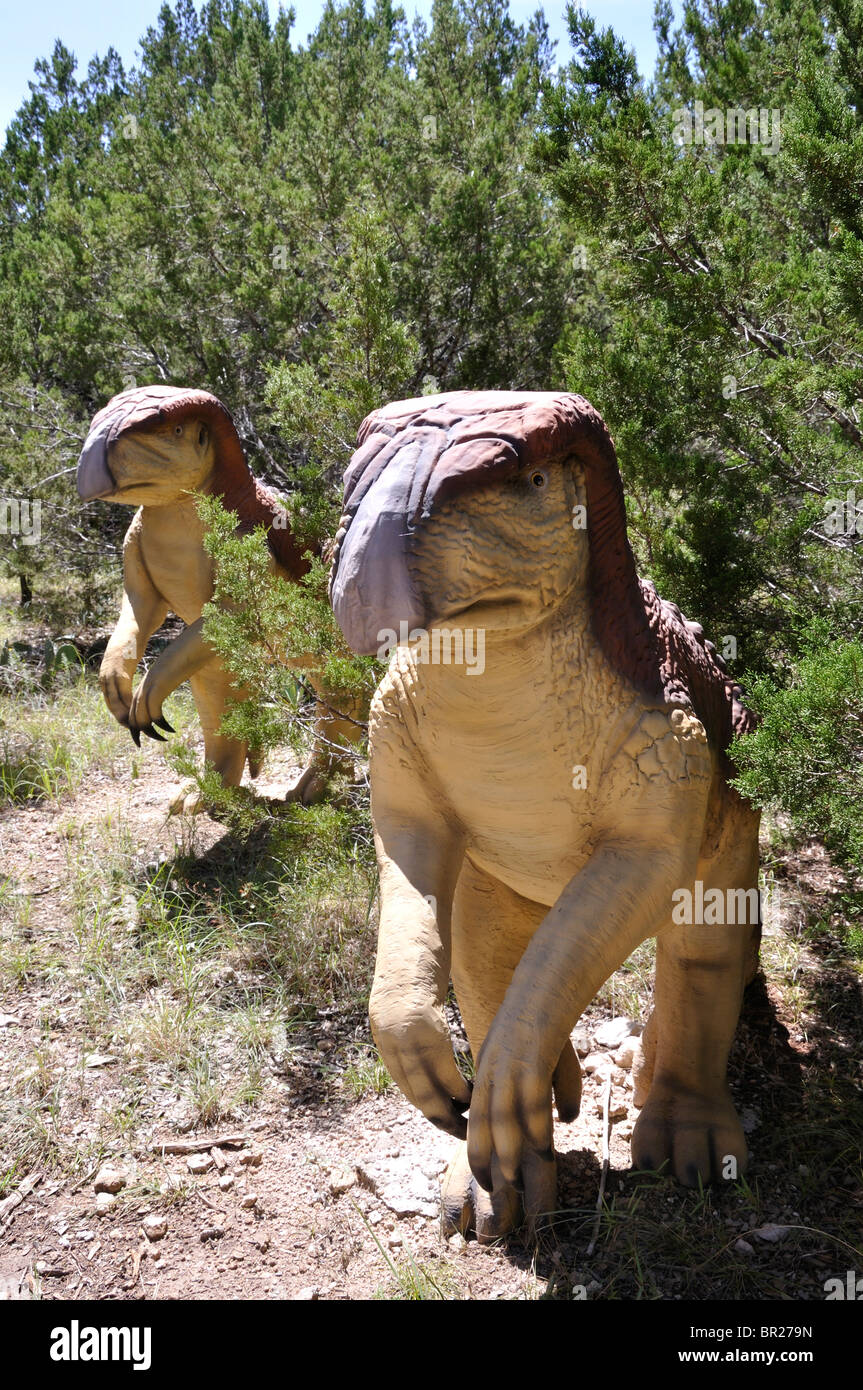 Entstanden, Dinosaur World, Glen Rose, Texas, USA Stockfoto