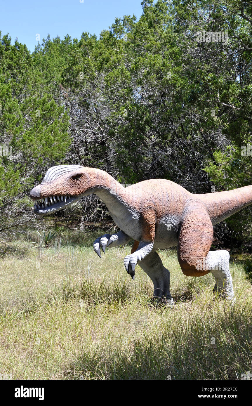 Liliensternus Dinosaurier Welt, Glen Rose, Texas, USA Stockfoto