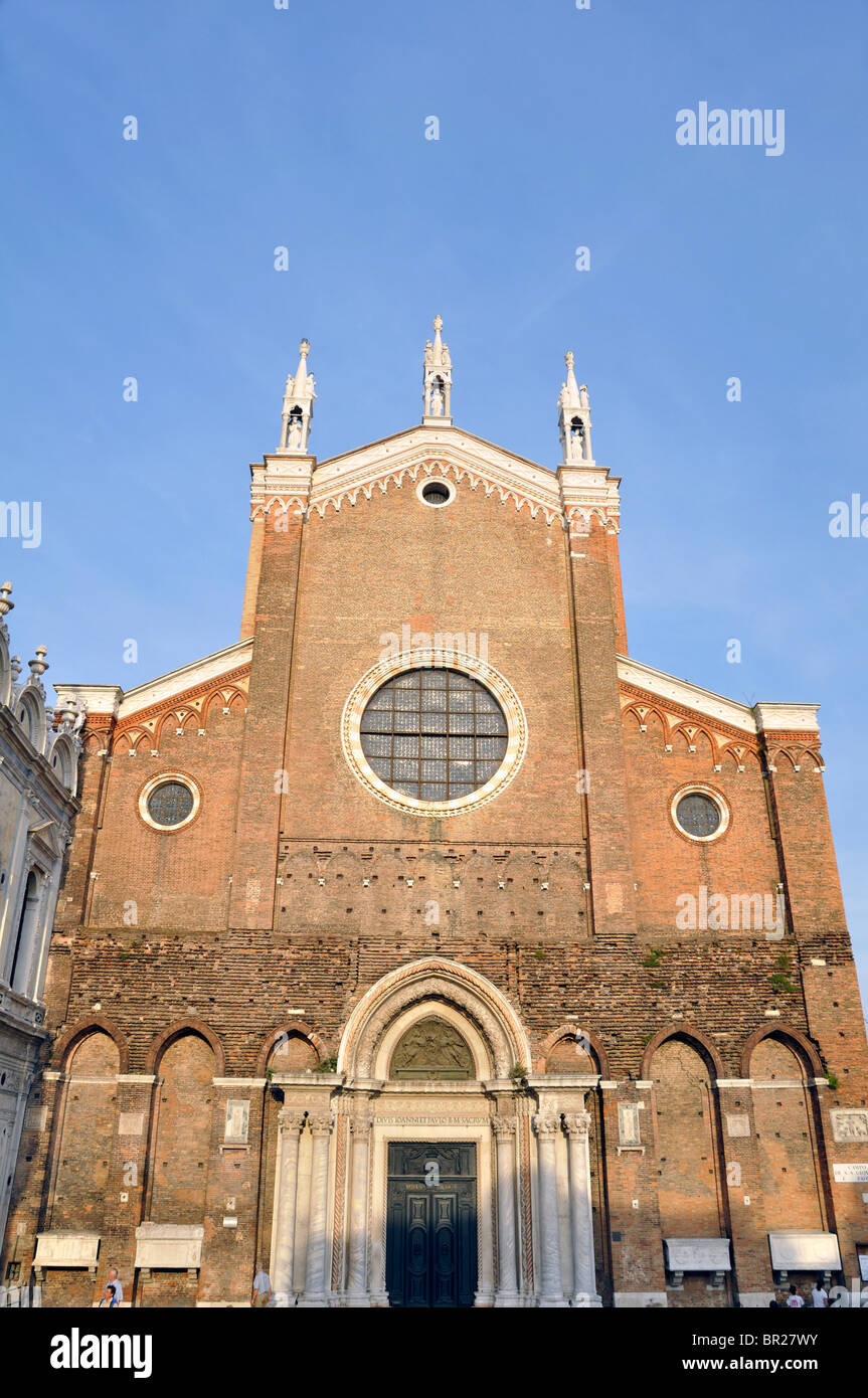 Kirche des Heiligen Johannes und Paulus, Venedig, Italien Stockfoto