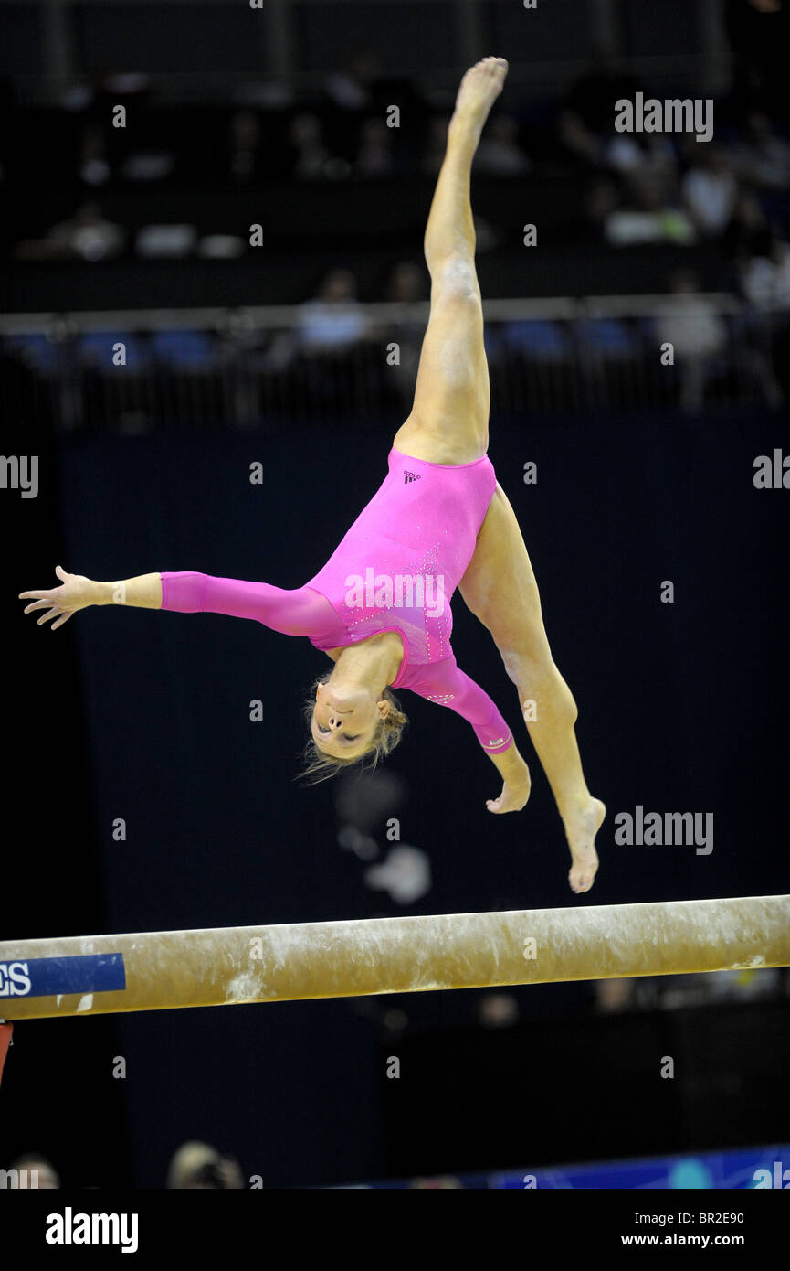 16.10.2009.World Gymnastik-Meisterschaften in der O2 Arena London.Womens Finale Wettbewerb, Foto-Alan Edwards © Stockfoto