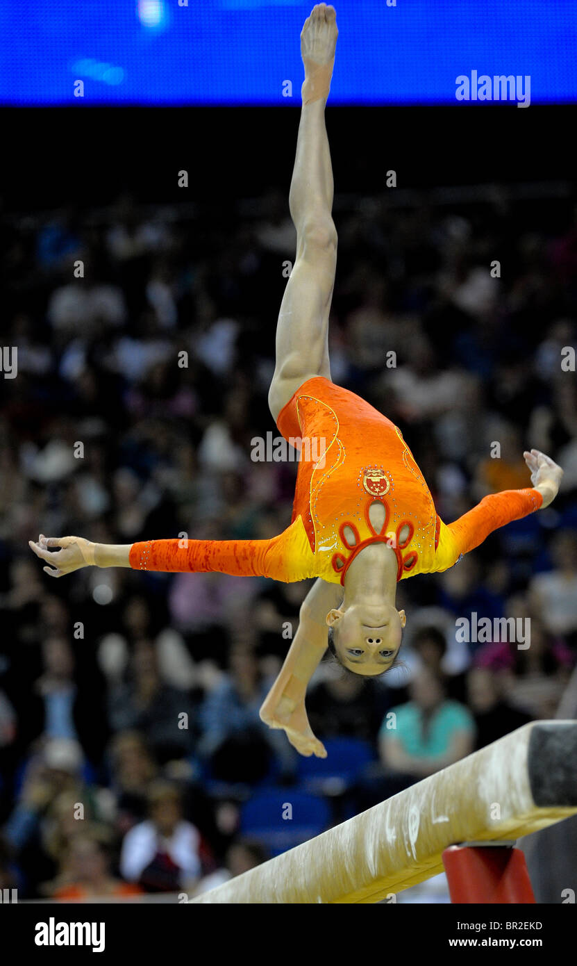 16.10.2009.World Gymnastik-Meisterschaften in der O2 Arena London.Womens Finale Wettbewerb, Foto-Alan Edwards © Stockfoto