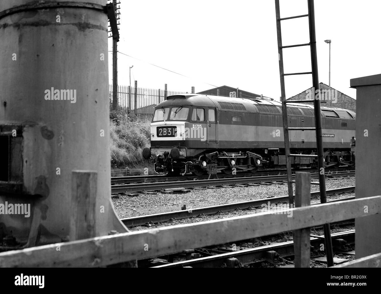 Pinsel-Klasse 47 Diesellok an der Great central Railway Loughborough England UK Stockfoto