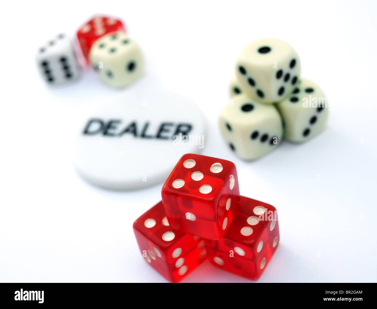 Konzeptionelle Bilder über Glücksspiel, Casino und Glücksspiele. Stockfoto