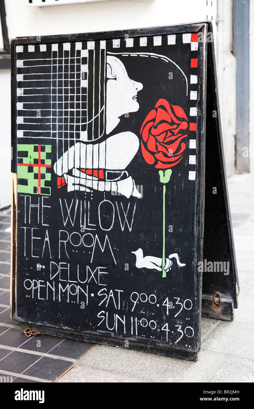 Der Willow Tea-Room auf Sauchiehall Street, Glasgow, Schottland Stockfoto