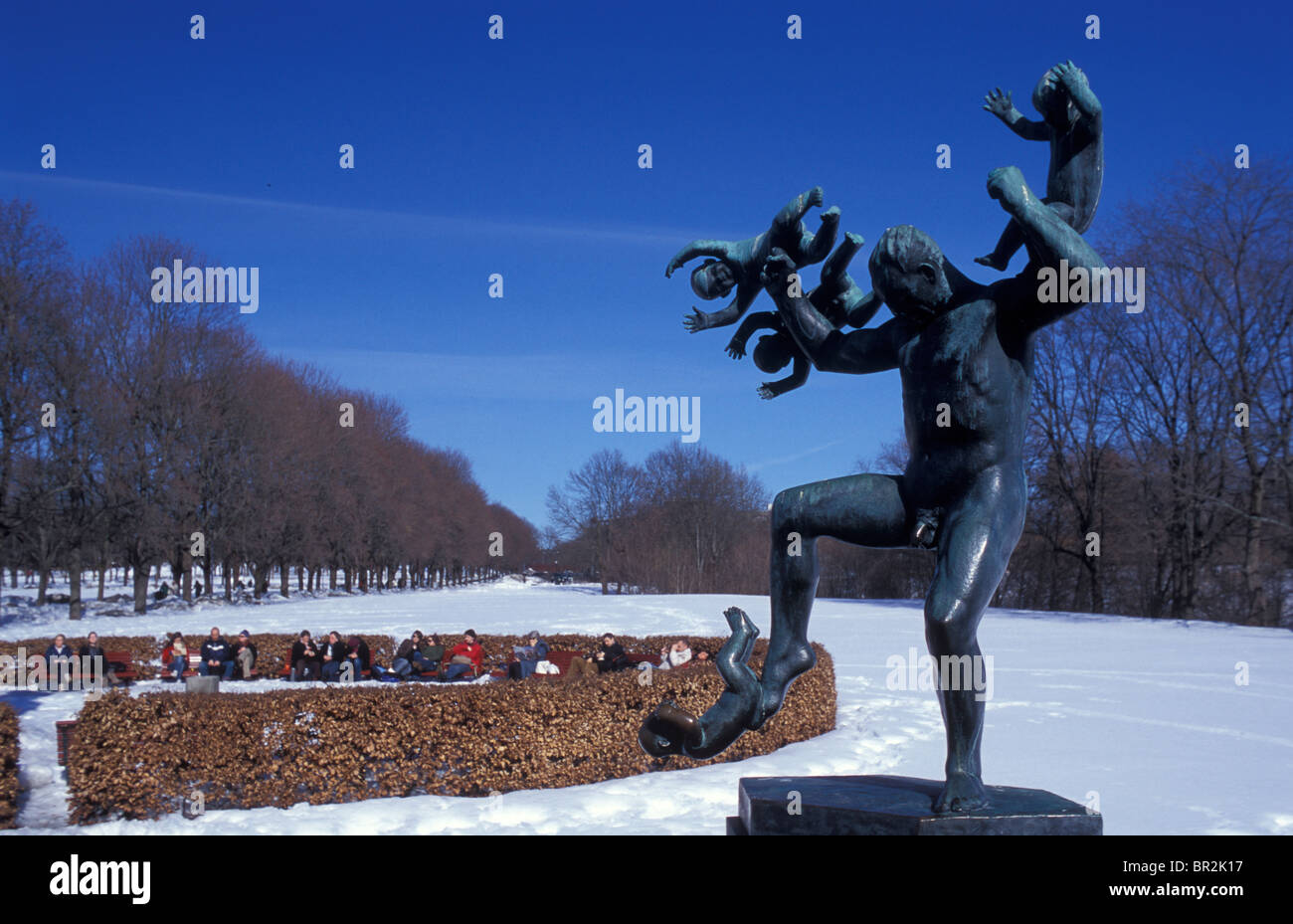 Vigelandspark in Oslo, Norwegen Stockfoto
