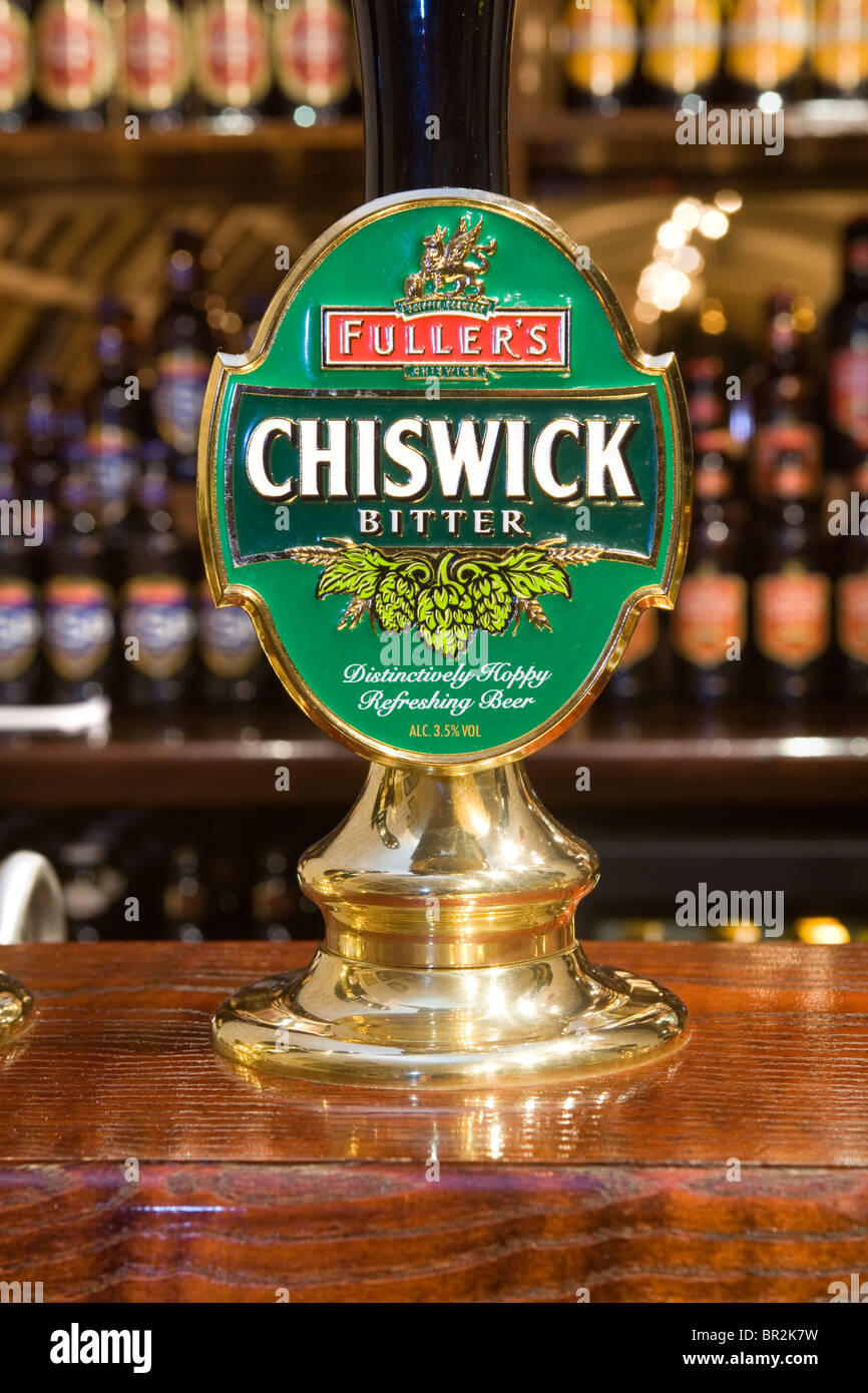 Chiswick Bier Pumpe Fullers Griffin Brewery Chiswick London Stockfoto