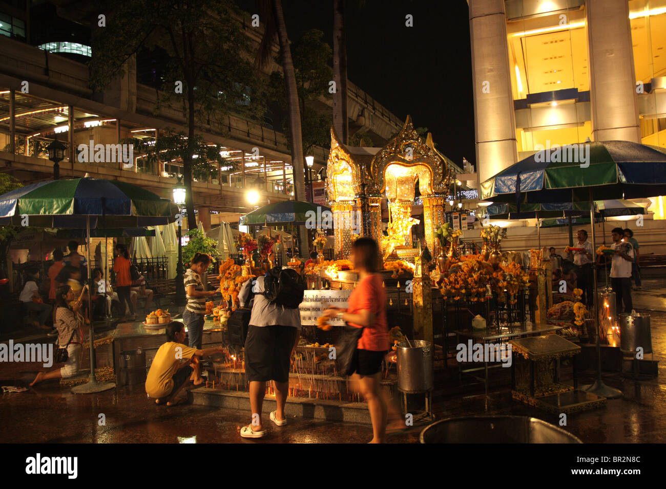 Erawan Hindu-Schrein, Bangkok, Thailand Stockfoto