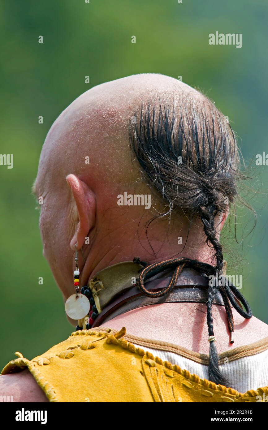 Dayton, Tennessee - Performer Teilnahme an einem Powwow in Dayton, Tennessee. Stockfoto