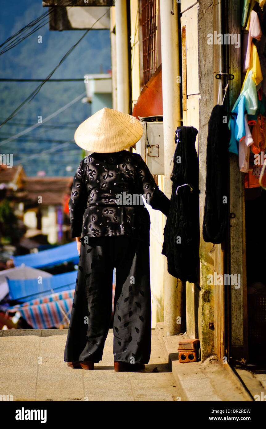 Vietnamesin in Sapa, Vietnam Stockfoto