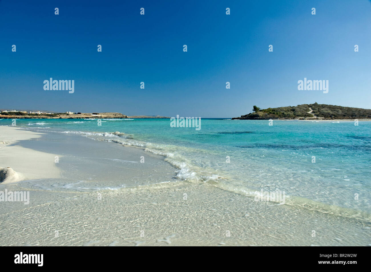 Risi Beach, Ayia Napa, Mittelmeer, Zypern Stockfoto