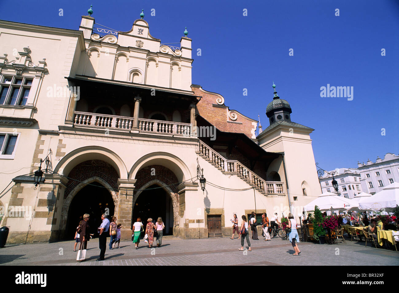 Polen, Krakau, Rynek Glowny, Hauptmarkt, Tuchhalle Stockfoto