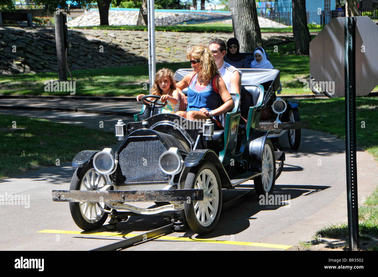 Antike Autos Cedar Point Vergnügungspark Sandusky Ohio Stockfoto