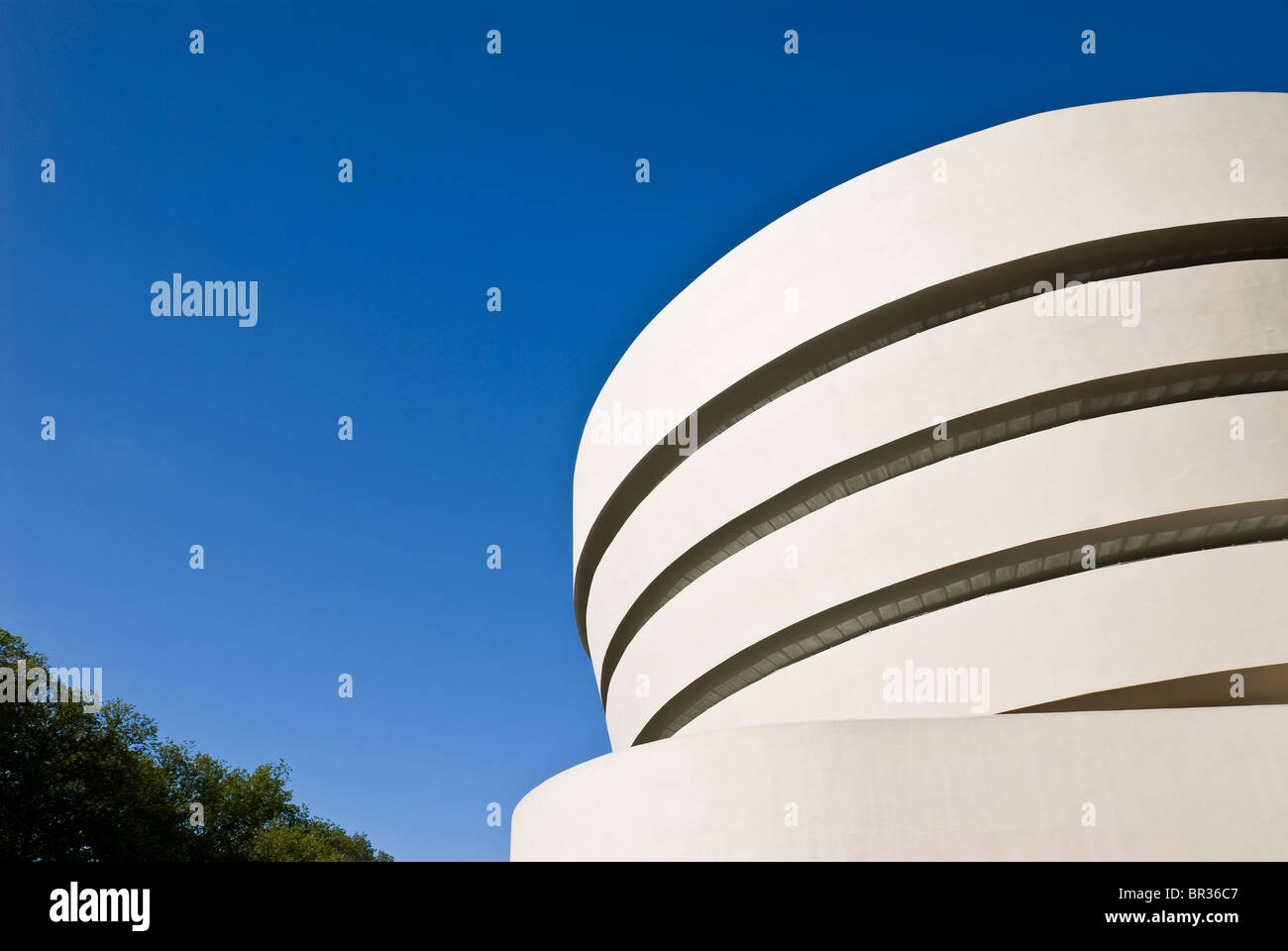 Das Guggenheim Museum, New York City. Frank Lloyd Wright, Architekt. Stockfoto