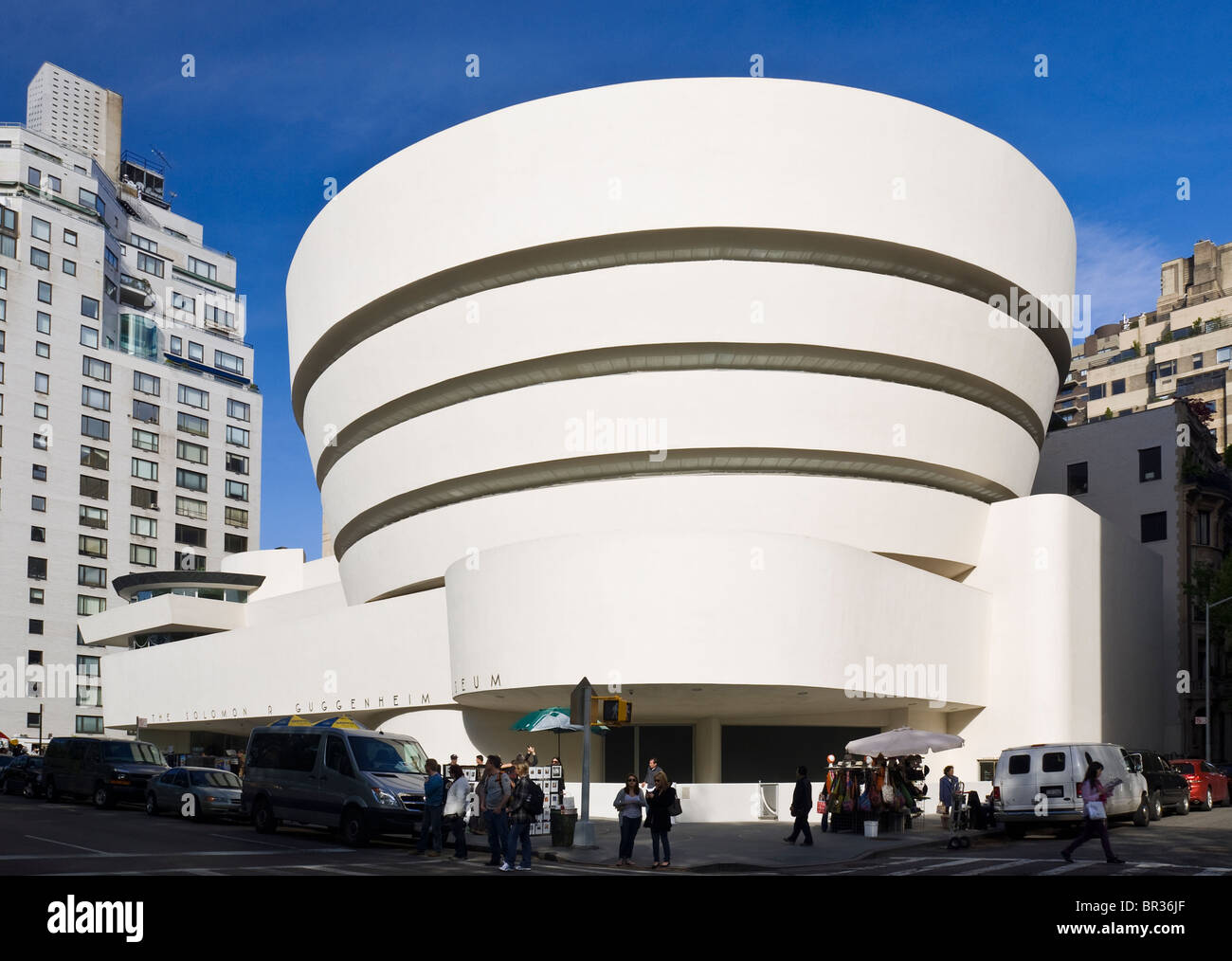 Das Guggenheim Museum, New York City. Frank Lloyd Wright, Architekt. Stockfoto