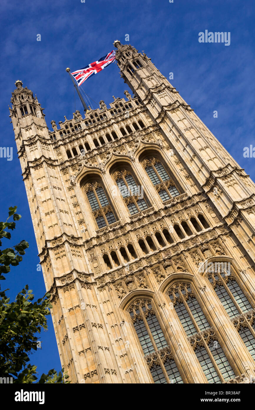 Victoria Tower an der Palace of Westminster London England UK Stockfoto