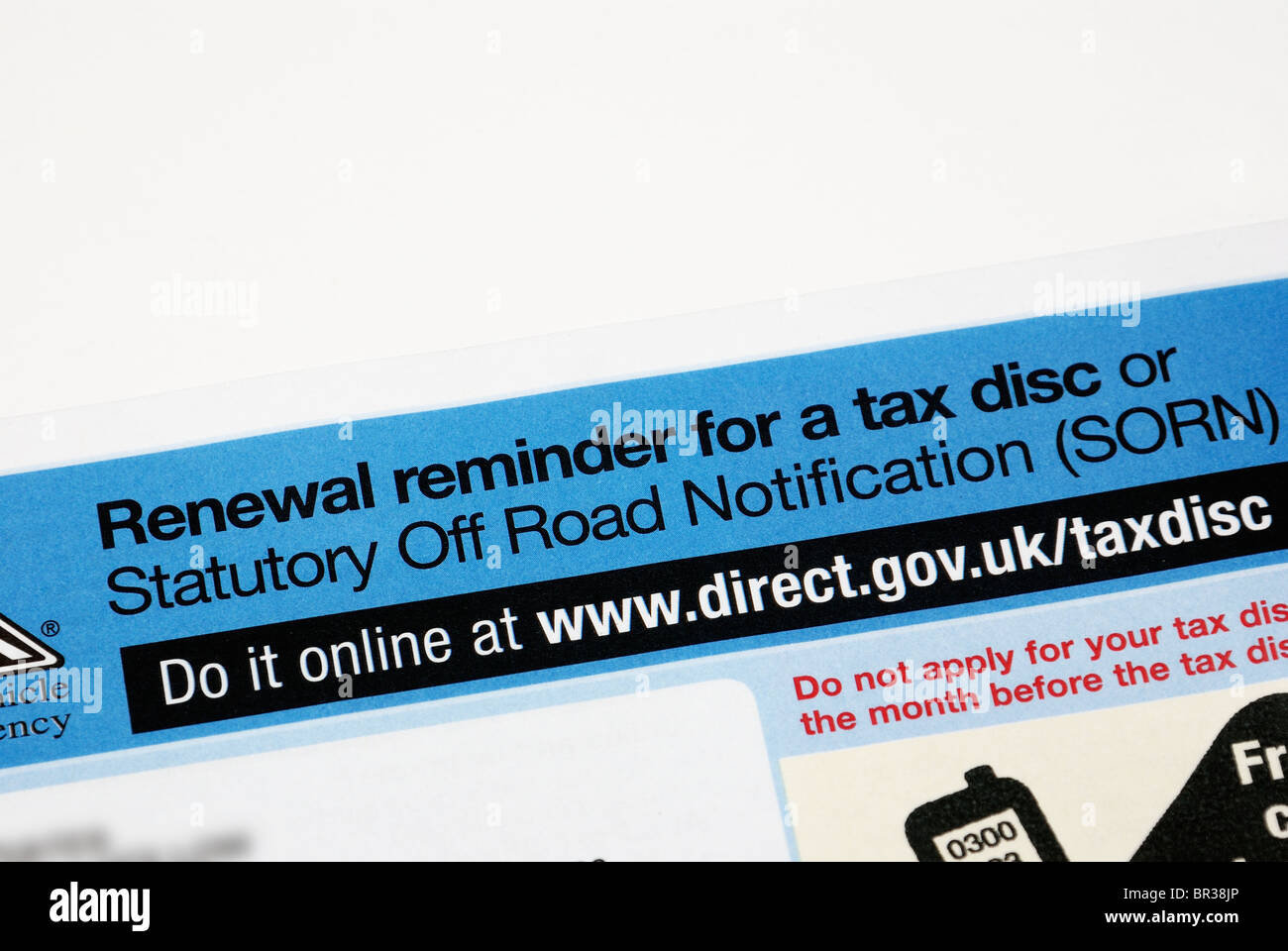 Straße Steuer Erinnerung England UK Stockfoto