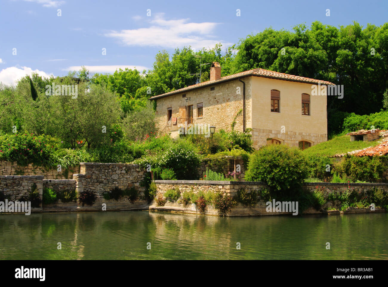 Bagno Vignoni 02 Stockfoto