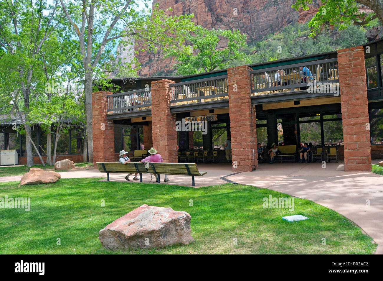 Zion Lodge Mount Zion Nationalpark, Utah Stockfoto