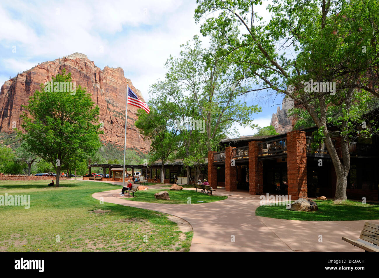 Zion Lodge Mount Zion Nationalpark, Utah Stockfoto