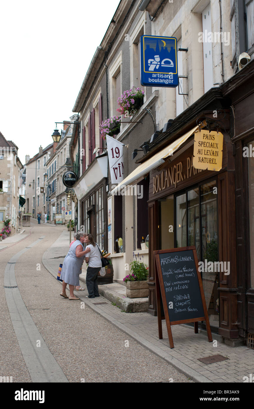 eine Bäckerei in Sancerre, Frankreich Stockfoto