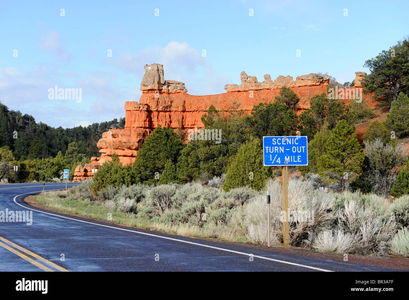 Scenic Byway 12 in der Nähe von Bryce Canyon National Park, Utah Stockfoto