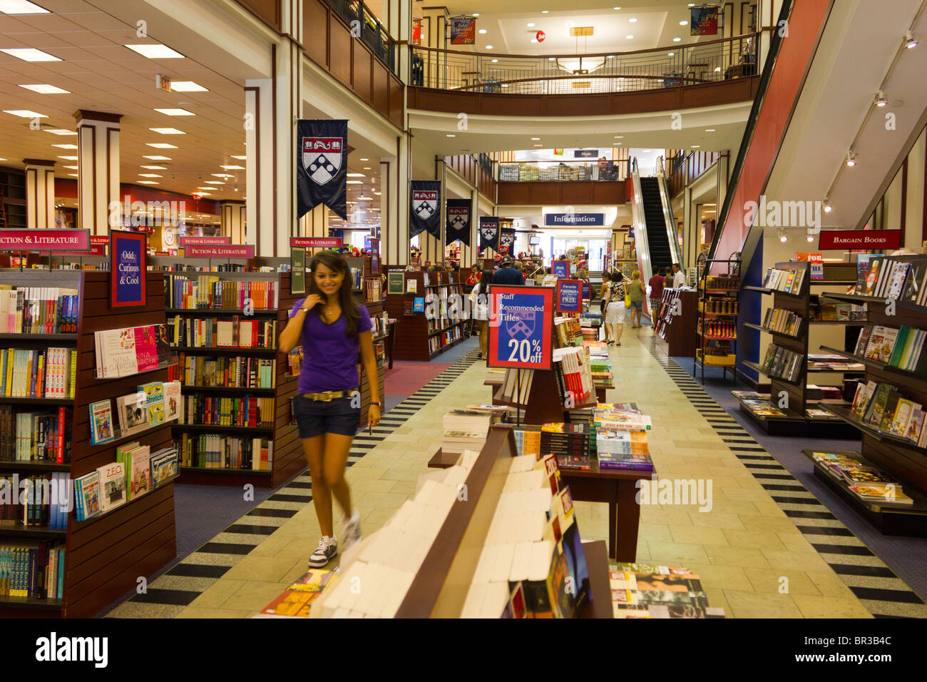 Penn Buchhandlung, Universitätsstadt, University of Pennsylvania, Philadelphia, USA Stockfoto