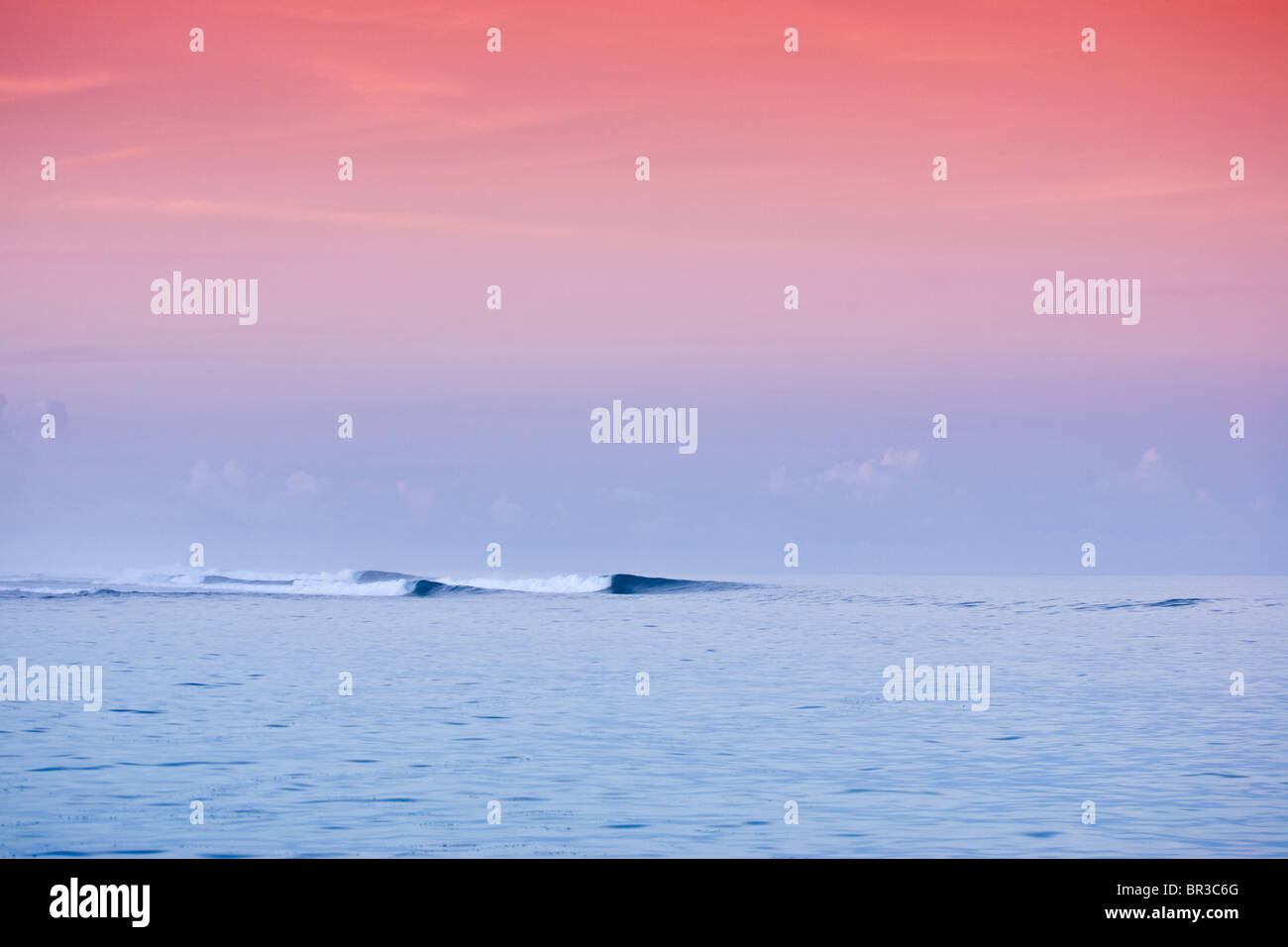Wellen auf den Mentawai-Inseln Stockfoto