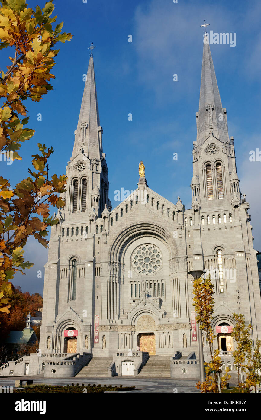 Die Basilika Ste Anne de Beaupre in Quebec Stockfoto