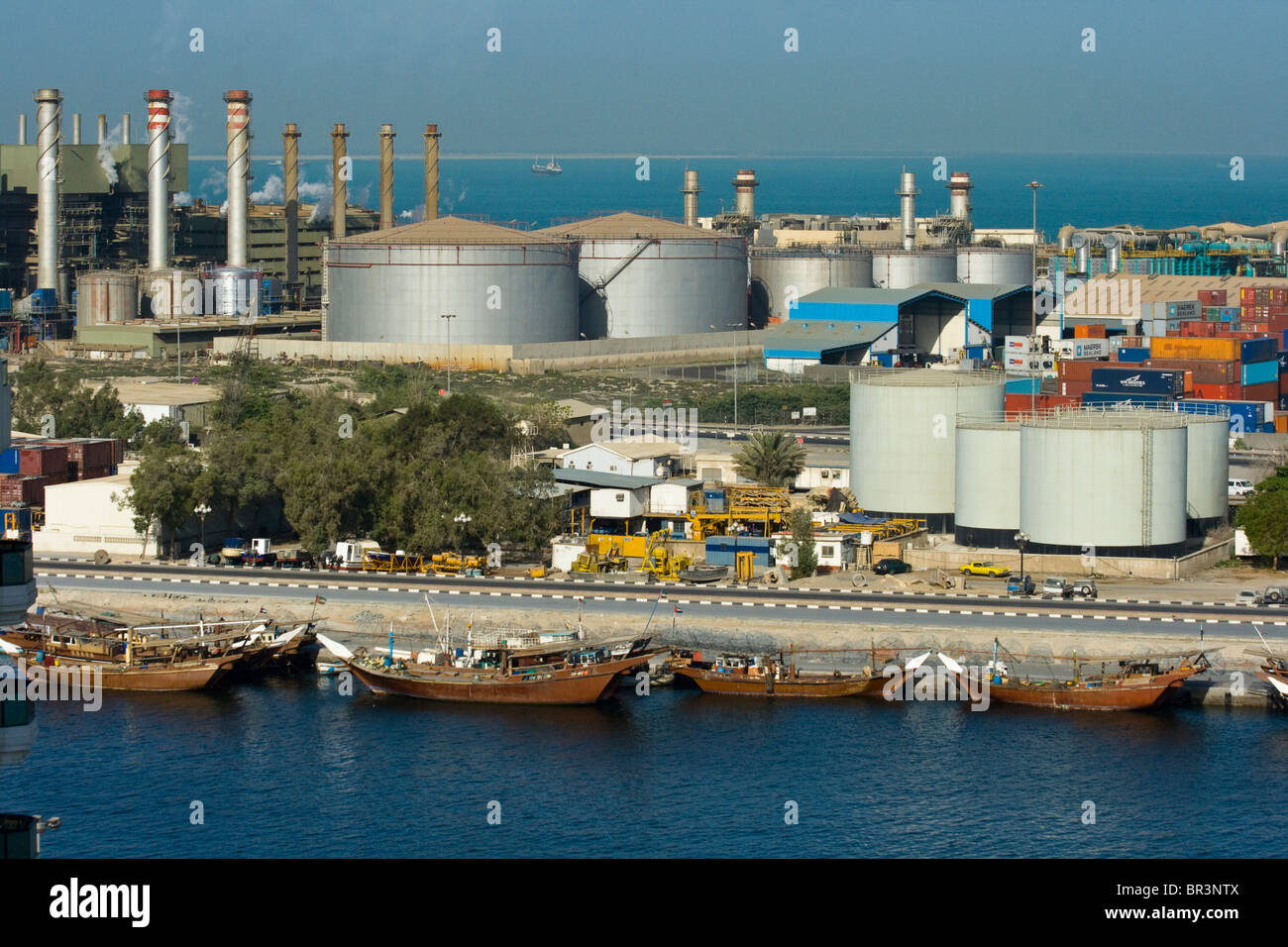 Hafen in Sharjah Vereinigte Arabische Emirate Stockfoto
