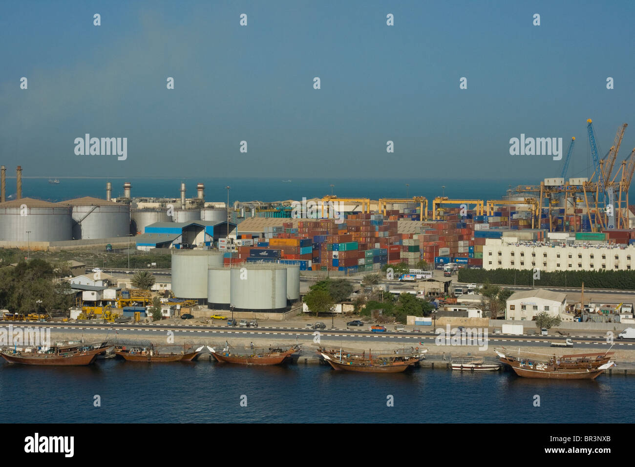 Hafen in Sharjah Vereinigte Arabische Emirate Stockfoto
